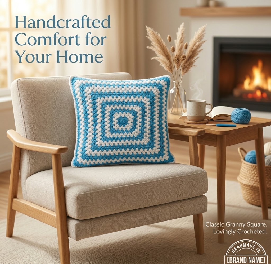 Crochet Cushion Cover